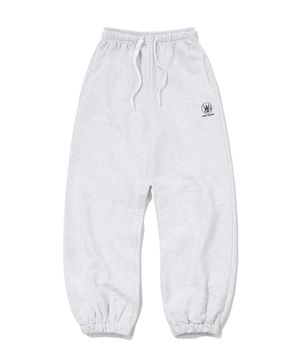 심볼 로고 스웨트 조거팬츠 라이트 그레이