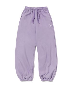 심볼 로고 스웨트 조거팬츠 라벤더
