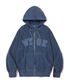 피그먼트 컬리지 로고 후드집업 (블루)