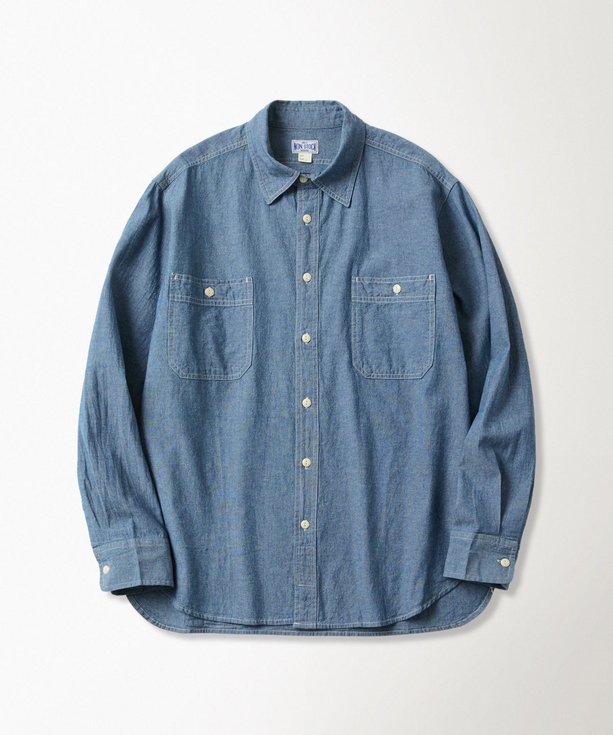 브론슨(BRONSON) Blue Chambray Work Shirt KR Ver. Light Indigo