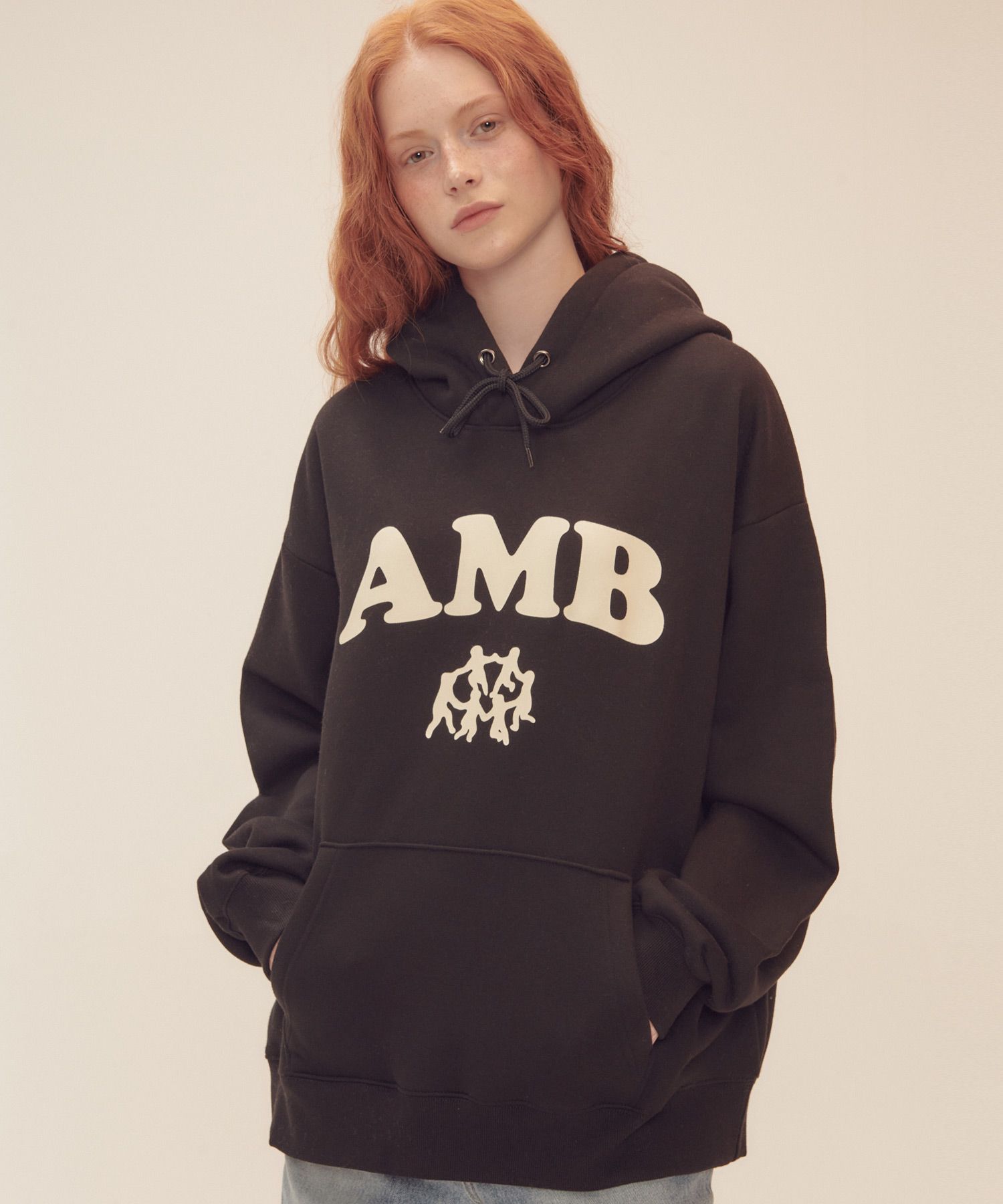 MUSINSA | AMBLER AMB round and round unisex hooded