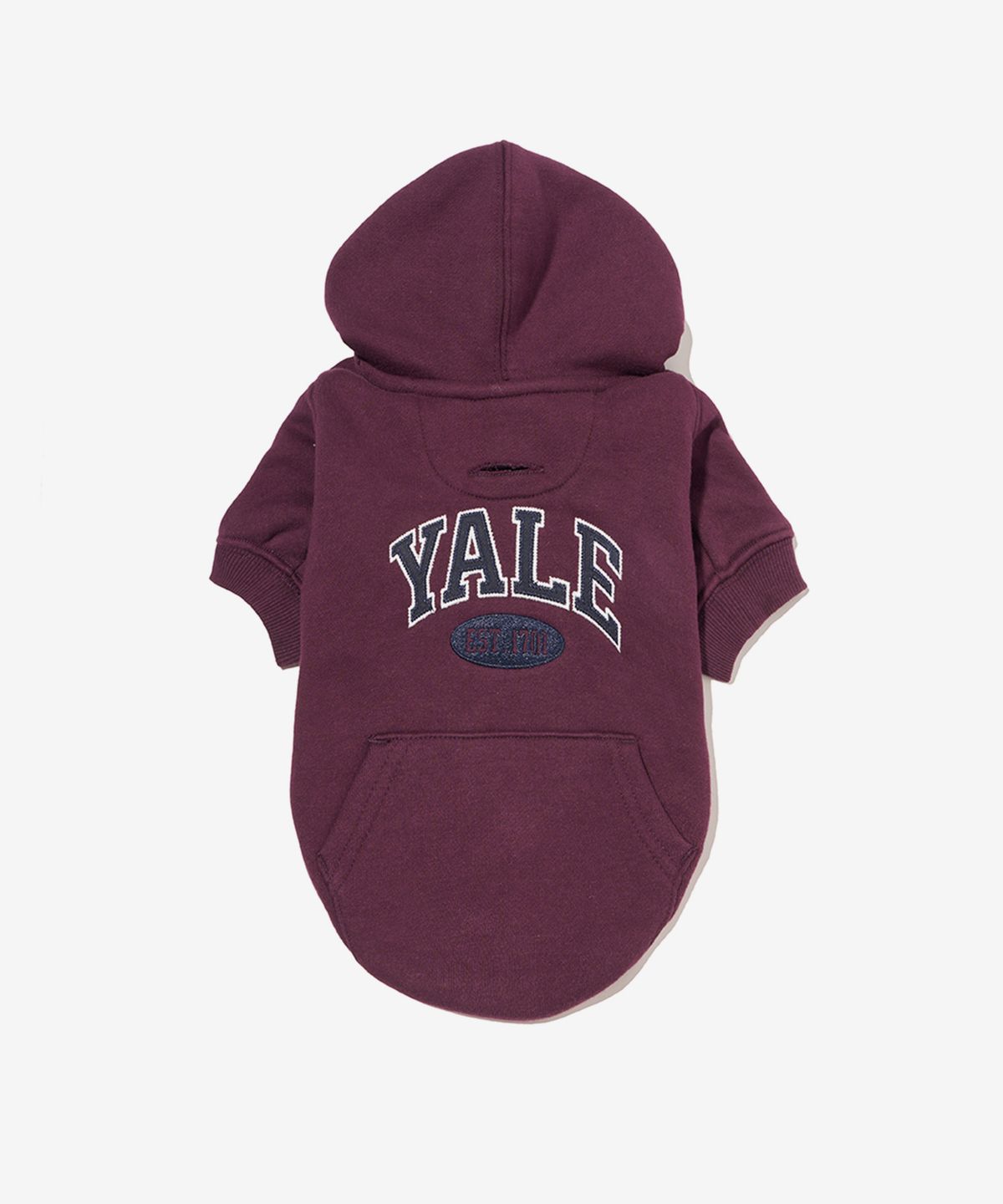 예일(YALE) 투톤아치 도기 후드_와인