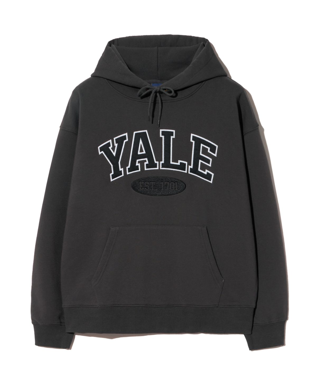 예일(YALE) 투톤아치 후드_차콜