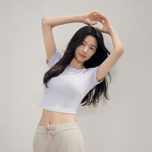 에어터치 페이스 숏슬리브 크롭티