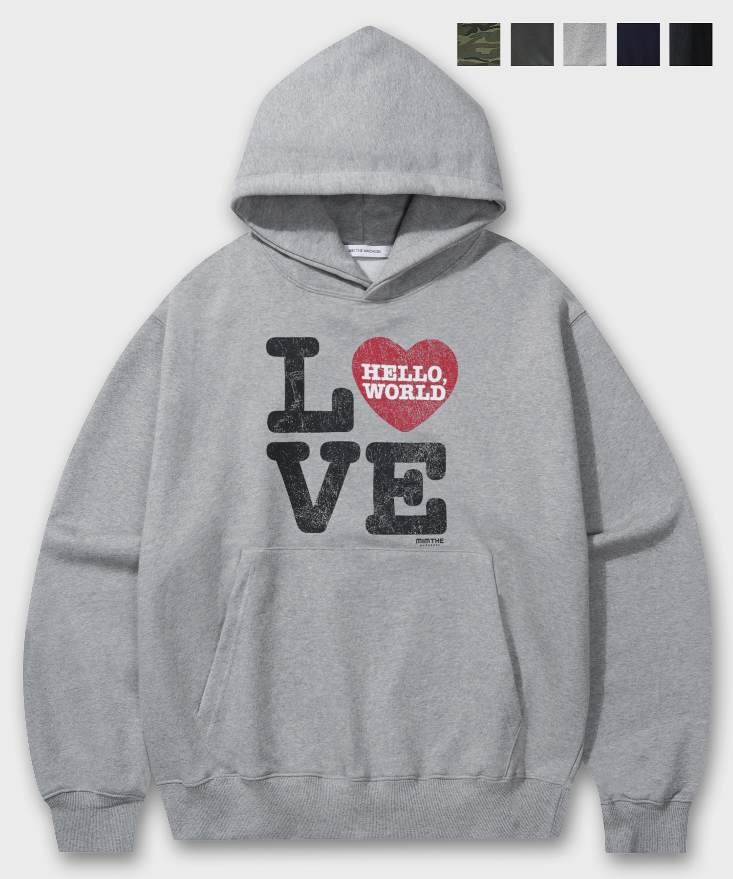 パーカー・フーディ [MIM the wardrobe] Hello World LOVE hoodie Mimthewardrobe | Official Store – Shop Trendy Fashion at MUSINSA