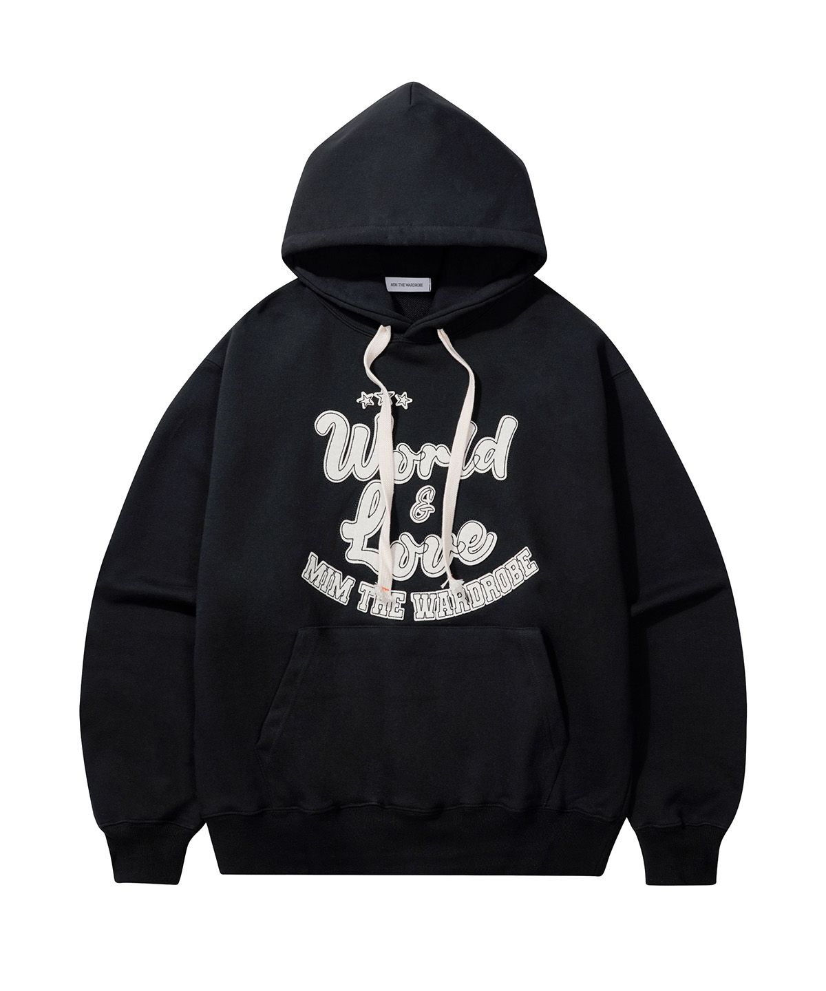 パーカー・フーディ [MIM the wardrobe] World & Love Applique Hoodie MIMTHEWARDROBE - | Shop Online | MUSINSA