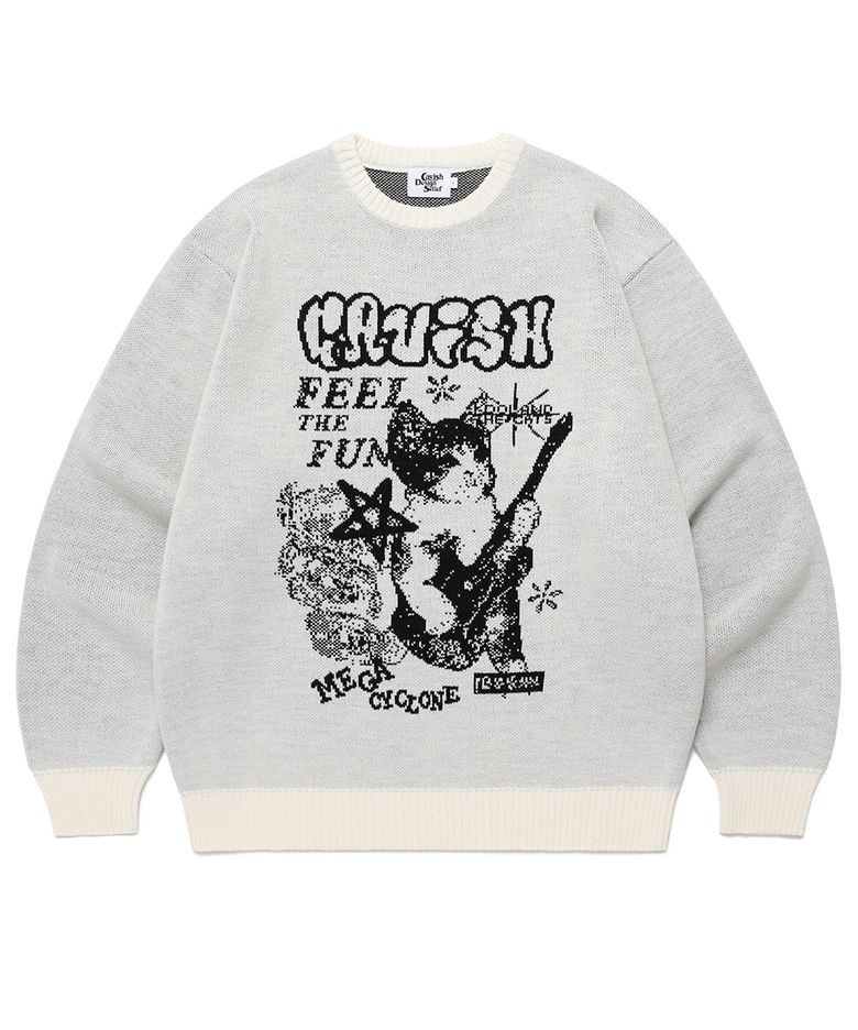 MEGA CYCLONE KNIT SWEATER IVORY(CV2EFUK601A)
