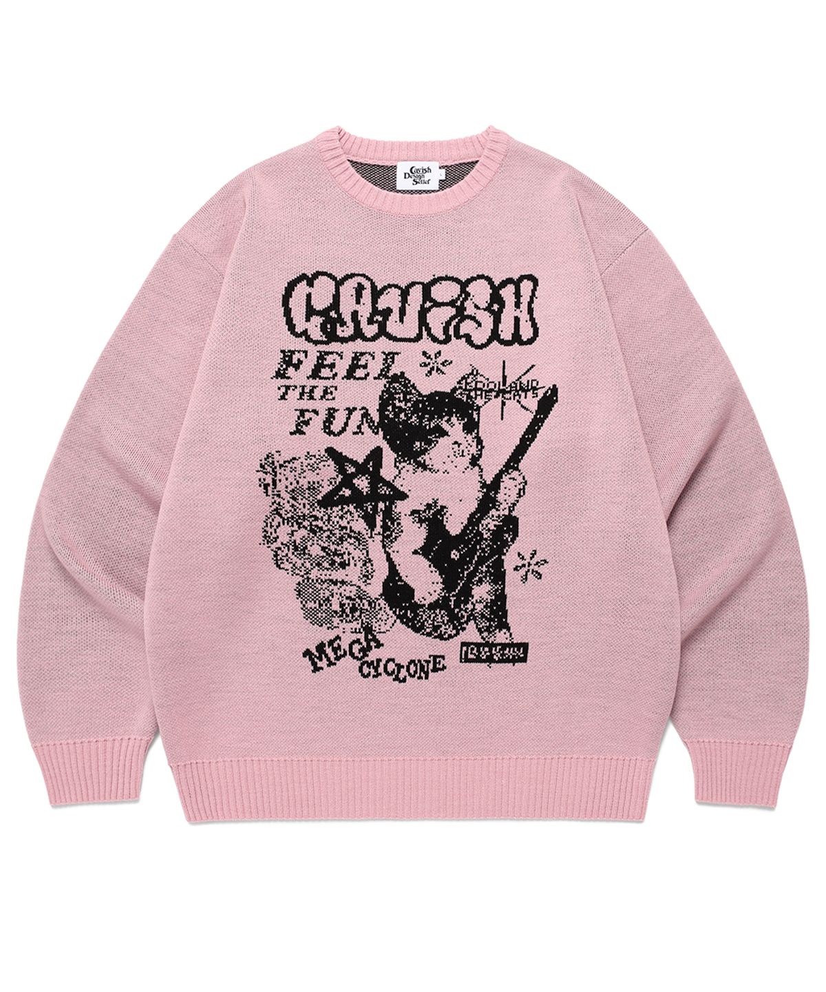 카비시(CAVISH) MEGA CYCLONE KNIT SWEATER PINK(CV2EFUK601A)