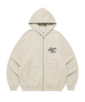 SELLER LOGO ZIP UP HOODIE BEIGE(CV2FSUM480A)