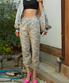 카모플라쥬 조거 팬츠 실버