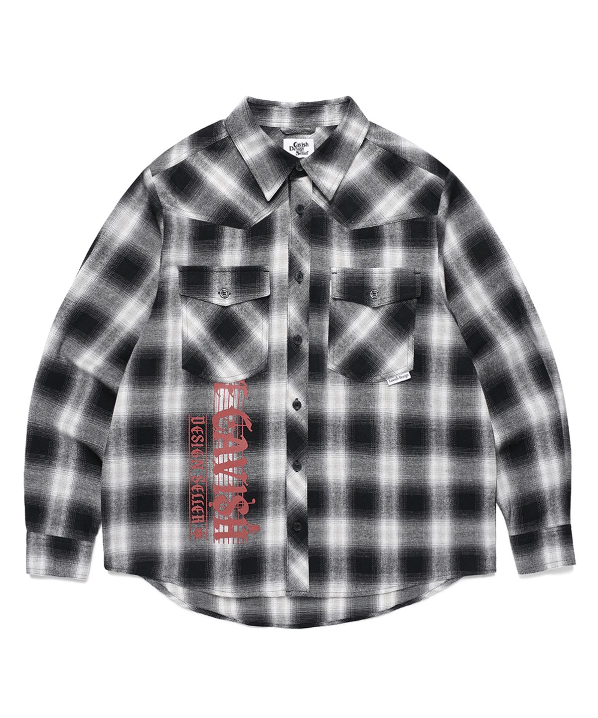카비시(CAVISH) FLANNEL CHECK SHIRT BLACK(CV2EFUW321A)
