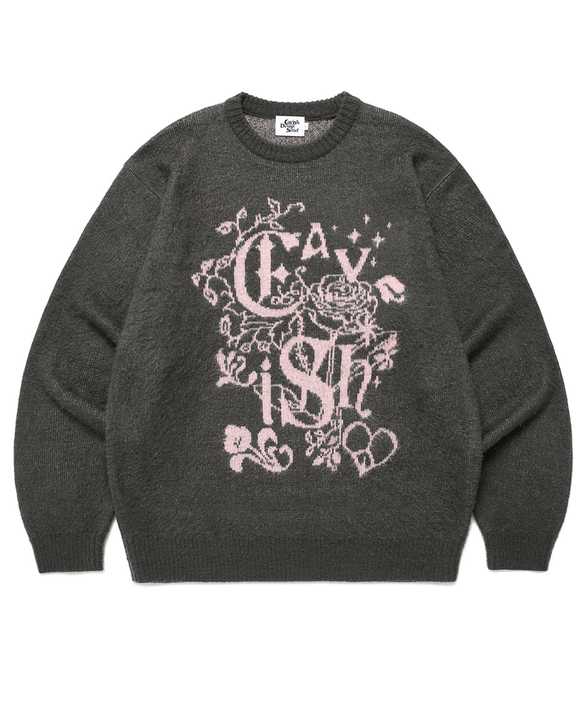 카비시(CAVISH) IVY BRUSHED KNIT SWEATER CHARCOAL(CV2EFUK602A)