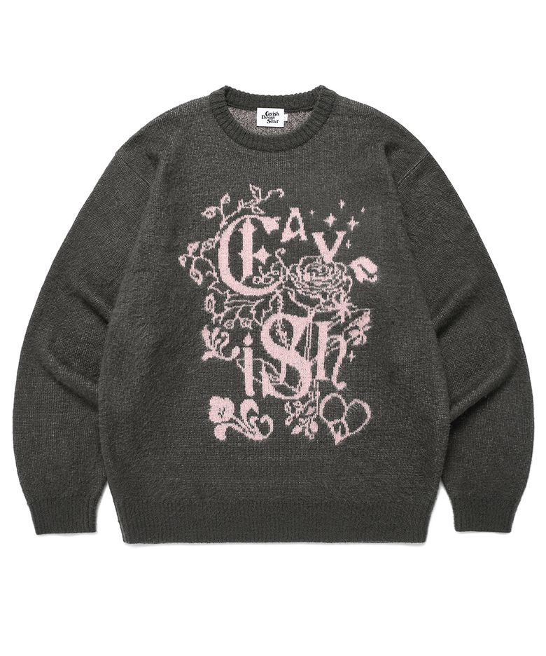 IVY BRUSHED KNIT SWEATER CHARCOAL(CV2EFUK602A)