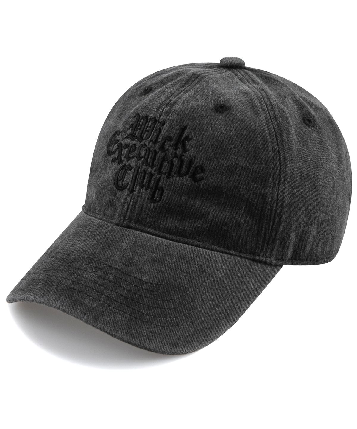 윅(WICK) Gothic Executive club 스톤워시드 볼캡-차콜
