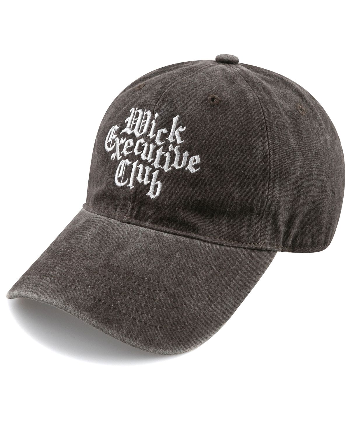 윅(WICK) Gothic Executive club 스톤워시드 볼캡-브라운