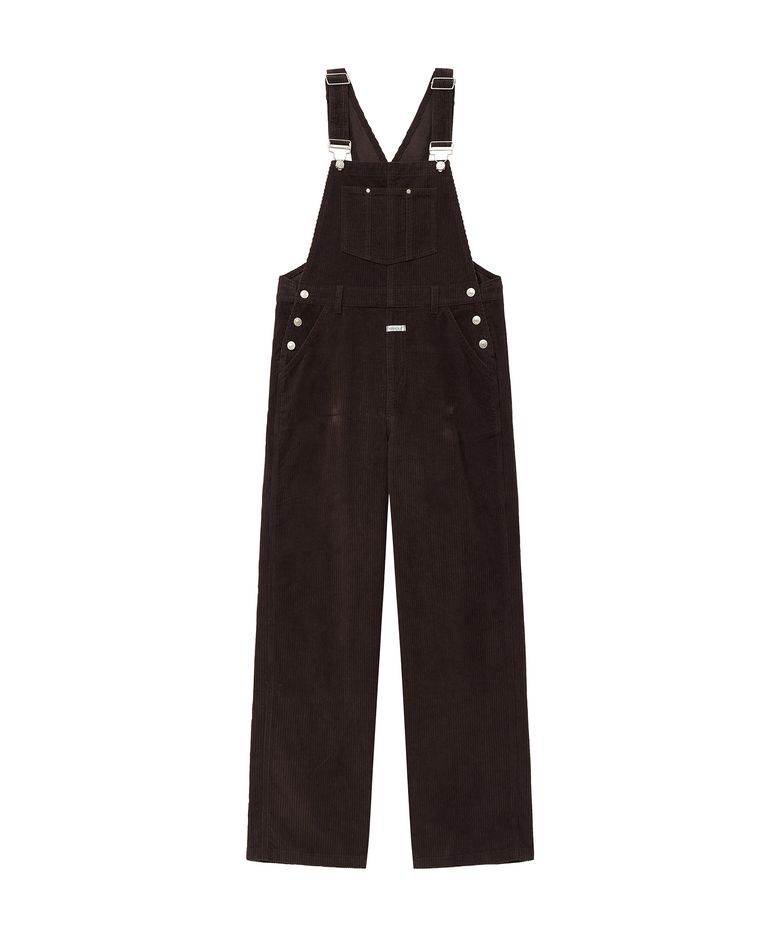 W CORDUROY OVERALL PANTS brown