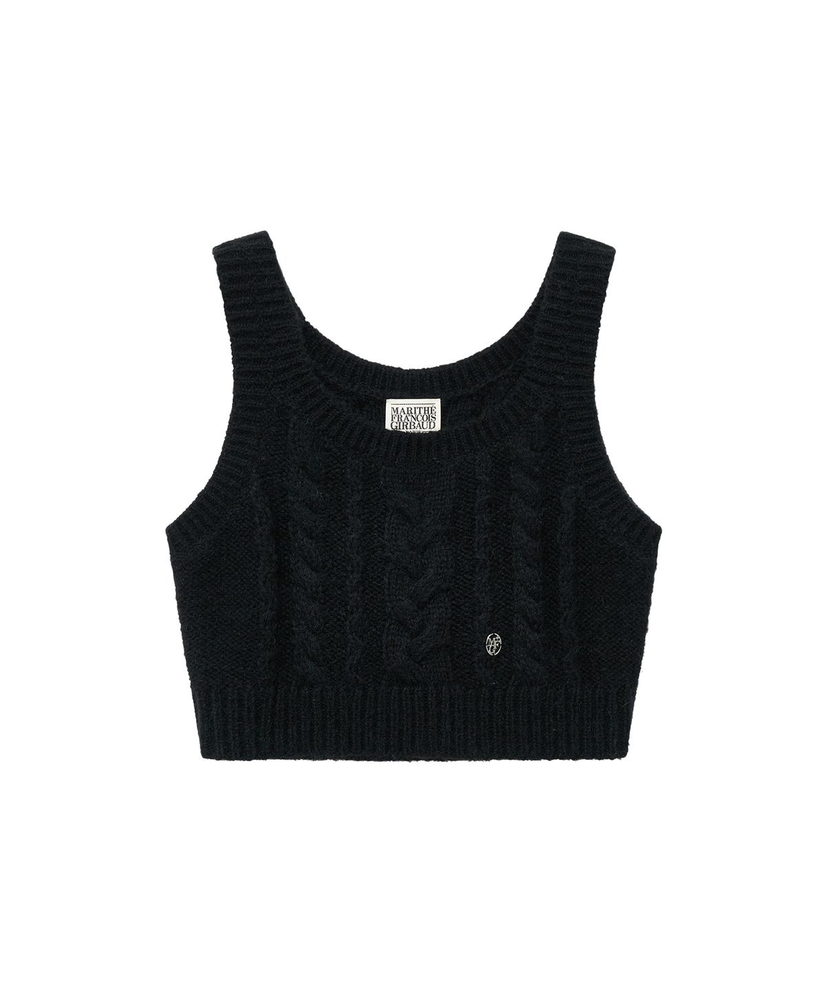 마리떼 프랑소와 저버(MARITHÉ + FRANҪOIS GIRBAUD) W LOGO BUSTIER black
