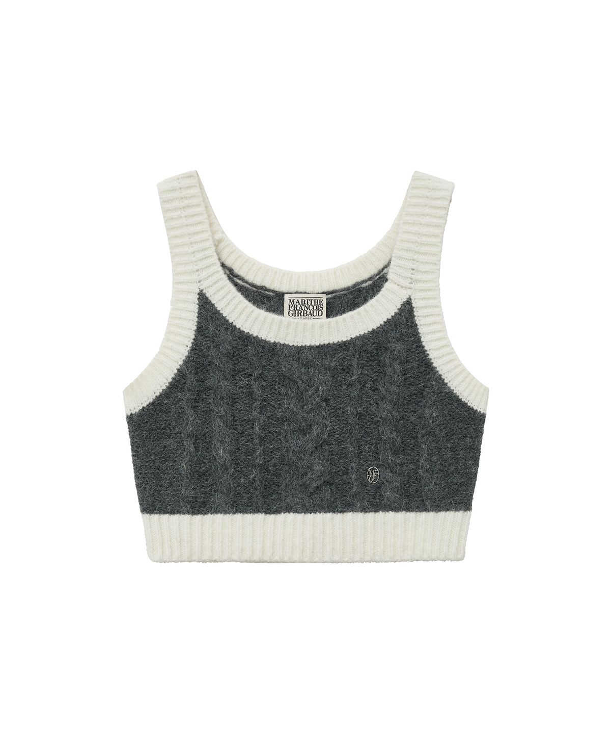 마리떼 프랑소와 저버(MARITHÉ + FRANҪOIS GIRBAUD) W LOGO BUSTIER ivory