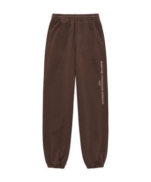 LETTERING LOGO SWEATPANTS brown