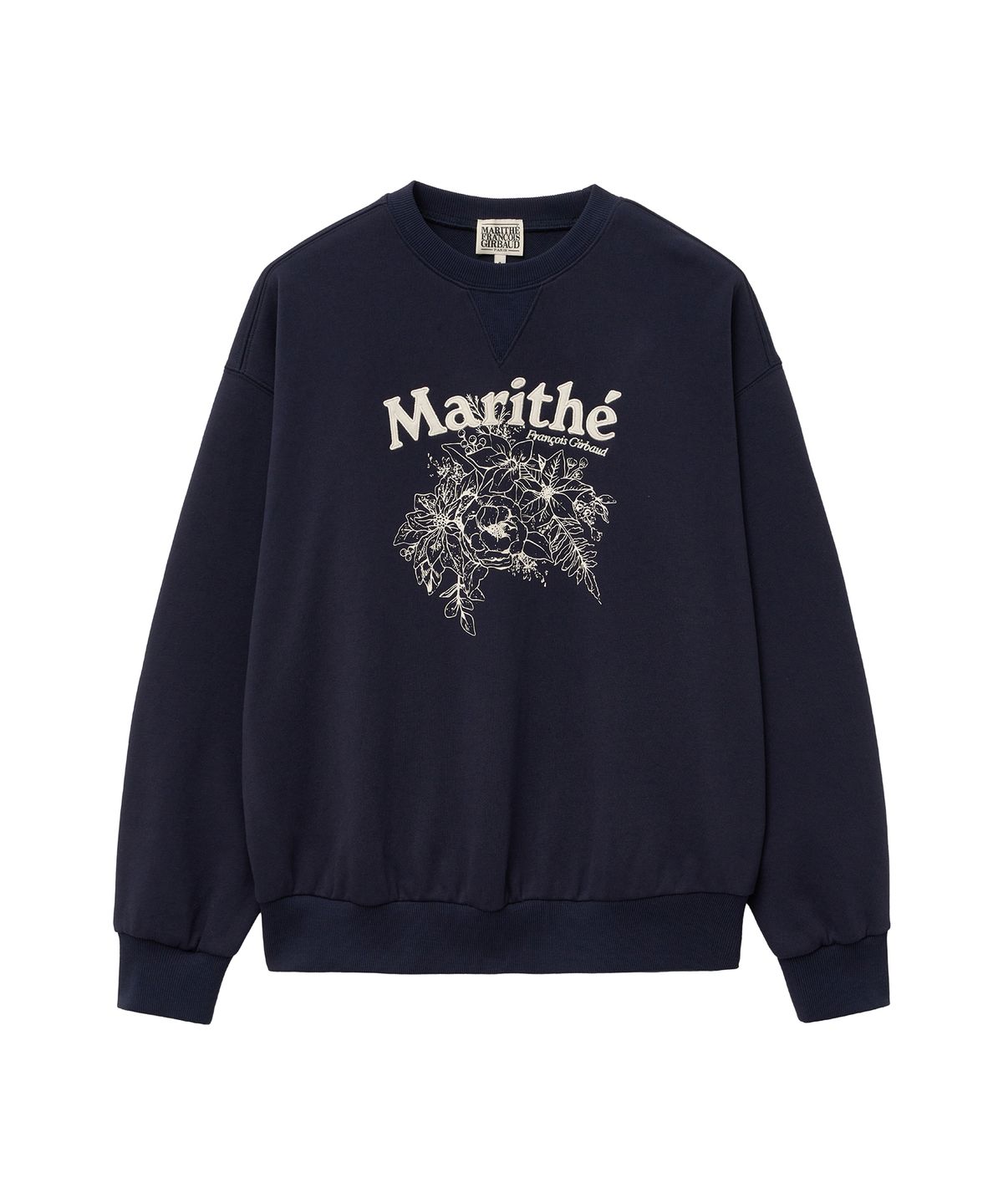 마리떼 프랑소와 저버(MARITHÉ + FRANҪOIS GIRBAUD) FLOWER GRAPHIC SWEATSHIRT navy