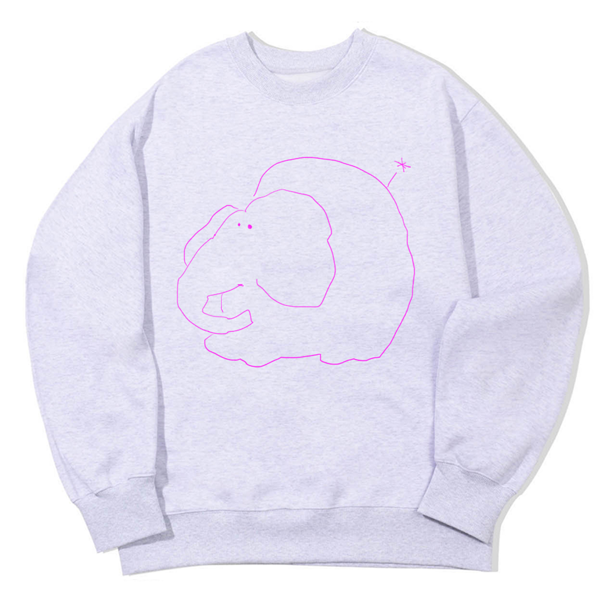 어썸어스(AWESOMEUS) LINE ELEPHANT SWEAT SHIRTS_3 COLOR