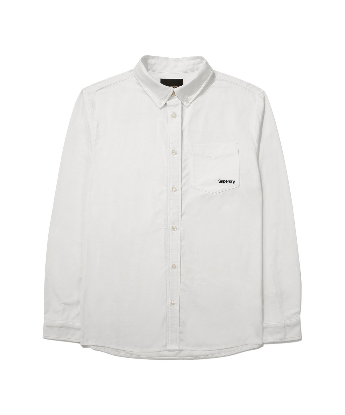 슈퍼드라이(SUPERDRY) 에센셜 레귤러핏 옥스퍼드 셔츠 화이트