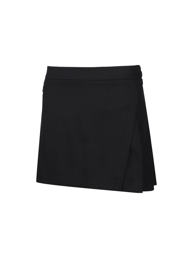 TO 사이드 플리츠 큐롯 L_Black WWU24S03MK