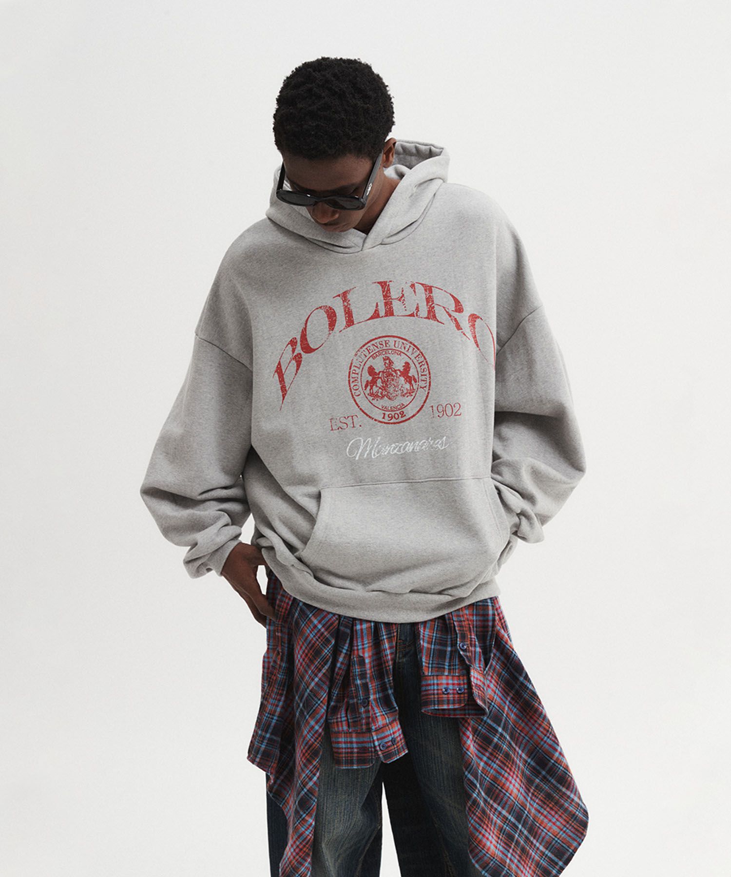 【DNSR】 Oversized Bolero Hoodie Black MUSINSA | DNSR Oversized Bolero Hoodie Gray