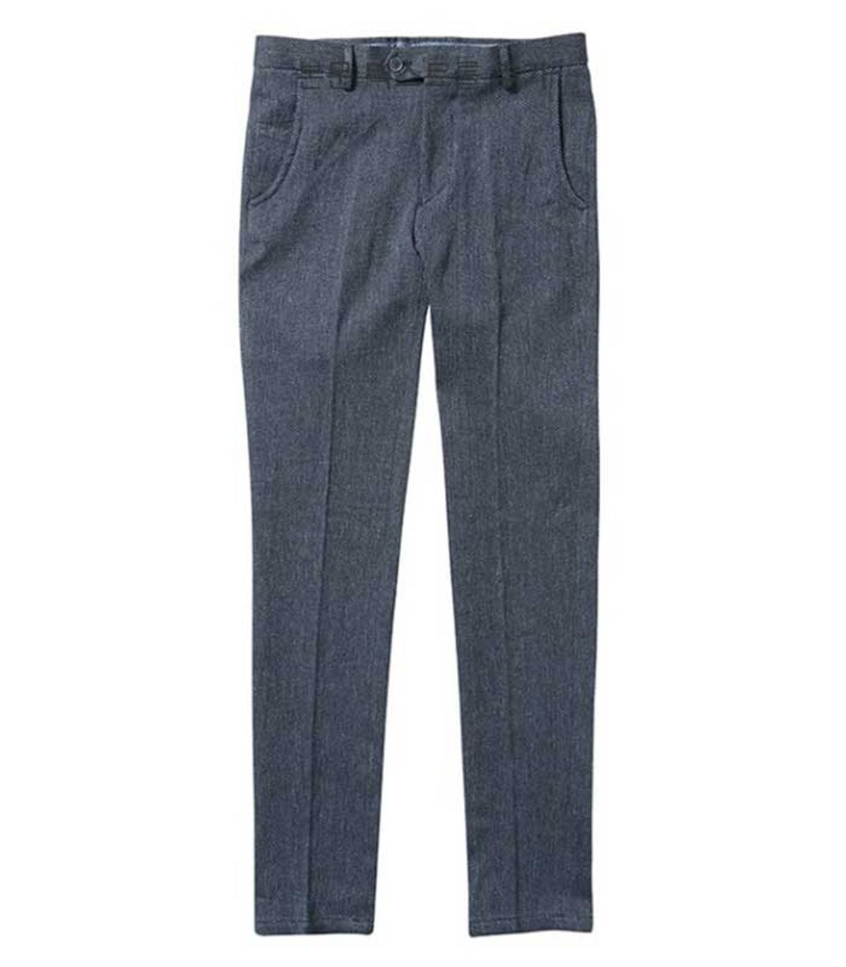 블랙브라운(BLACKBROWN) (PROFILO) 슬림핏 스트레이트 린넨 코튼 팬츠 [NAVY]