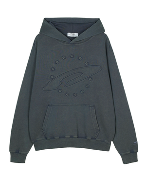 Embo Pigment Star Disk Logo Hoodie Slate Gray