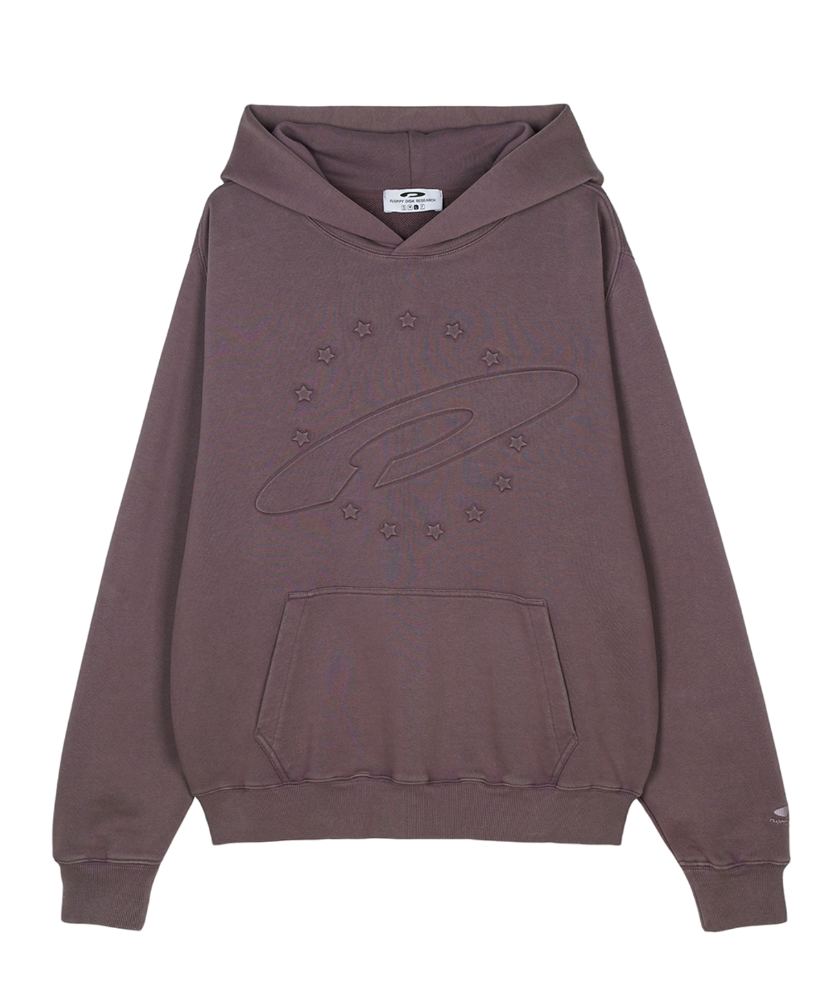 에프디알(FDR) Embo Pigment Star Disk Logo Hoodie Purple