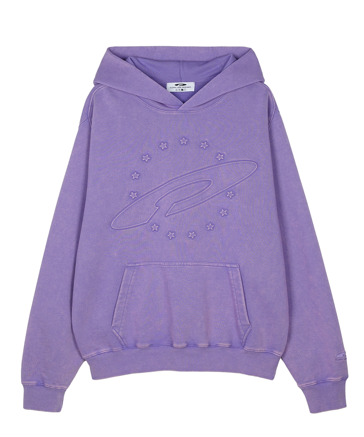 에프디알(FDR) Embo Pigment Star Disk Logo Hoodie Lavender