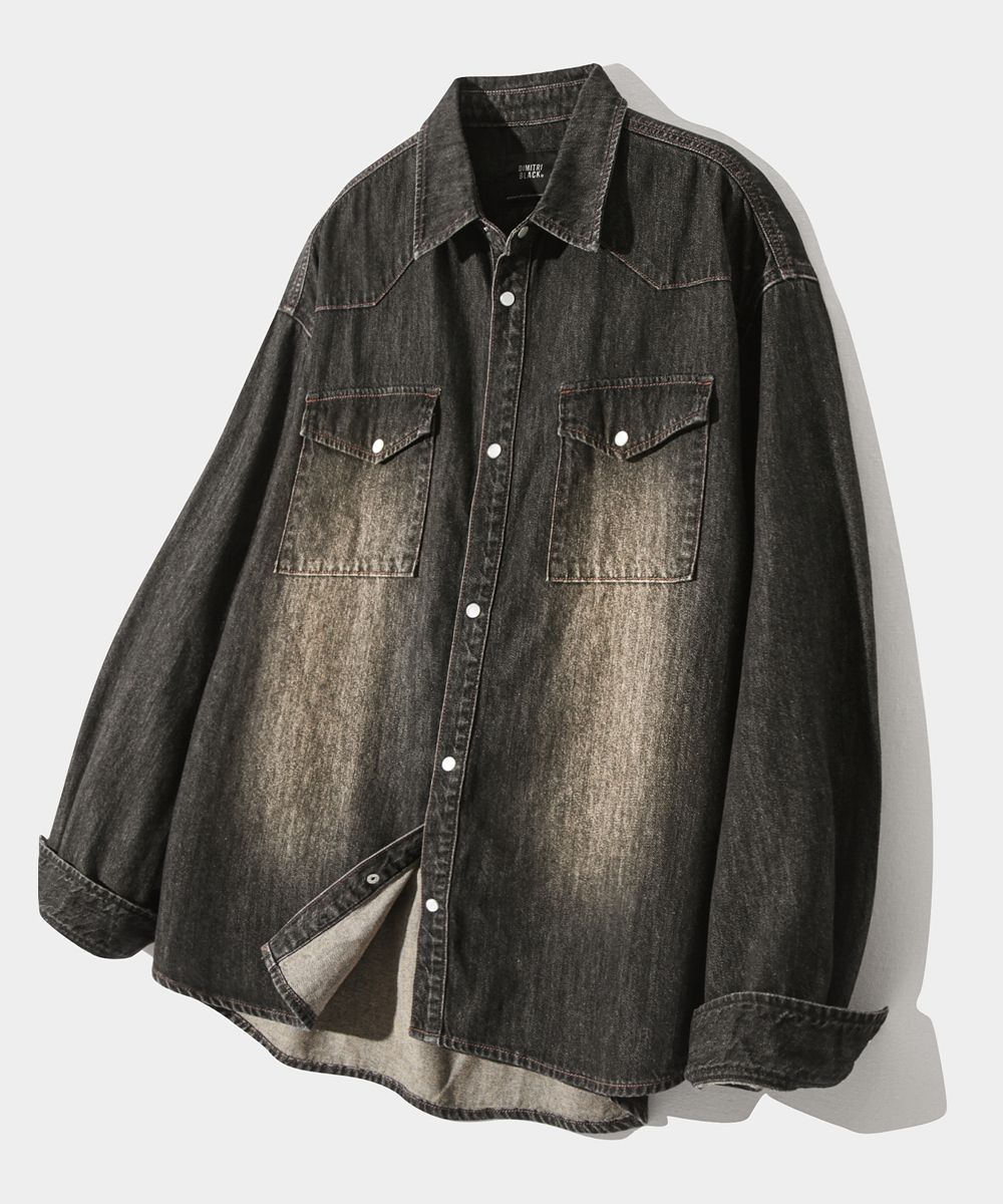 【DIMITRI BLACK】 Bio Western Cotton Shirt Shirt - 디미트리블랙 (DIMITRIBLACK)