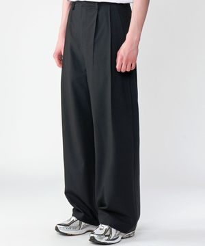 [기모버전 추가]더블 투턱 와이드 슬랙스 3Color