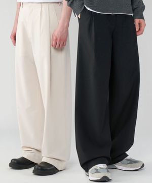 [2PACK]더블 투턱 와이드 슬랙스 3Color