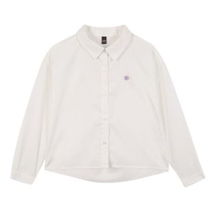 원포인트 피치 솔리드 셔츠