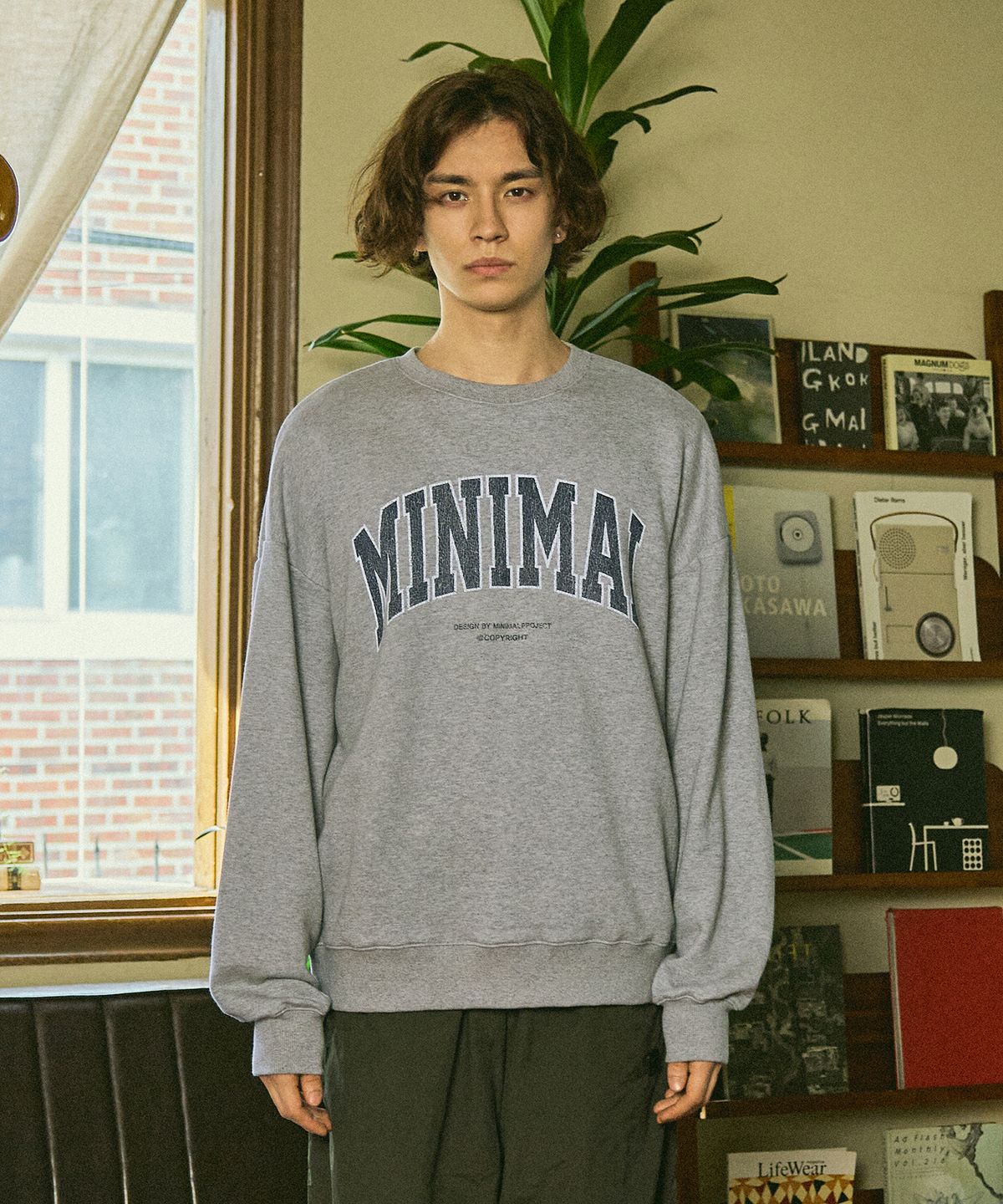 미니멀프로젝트(MINIMALPROJECT) MNMP 크랙나염 맨투맨 MMT132-X [GRAY]