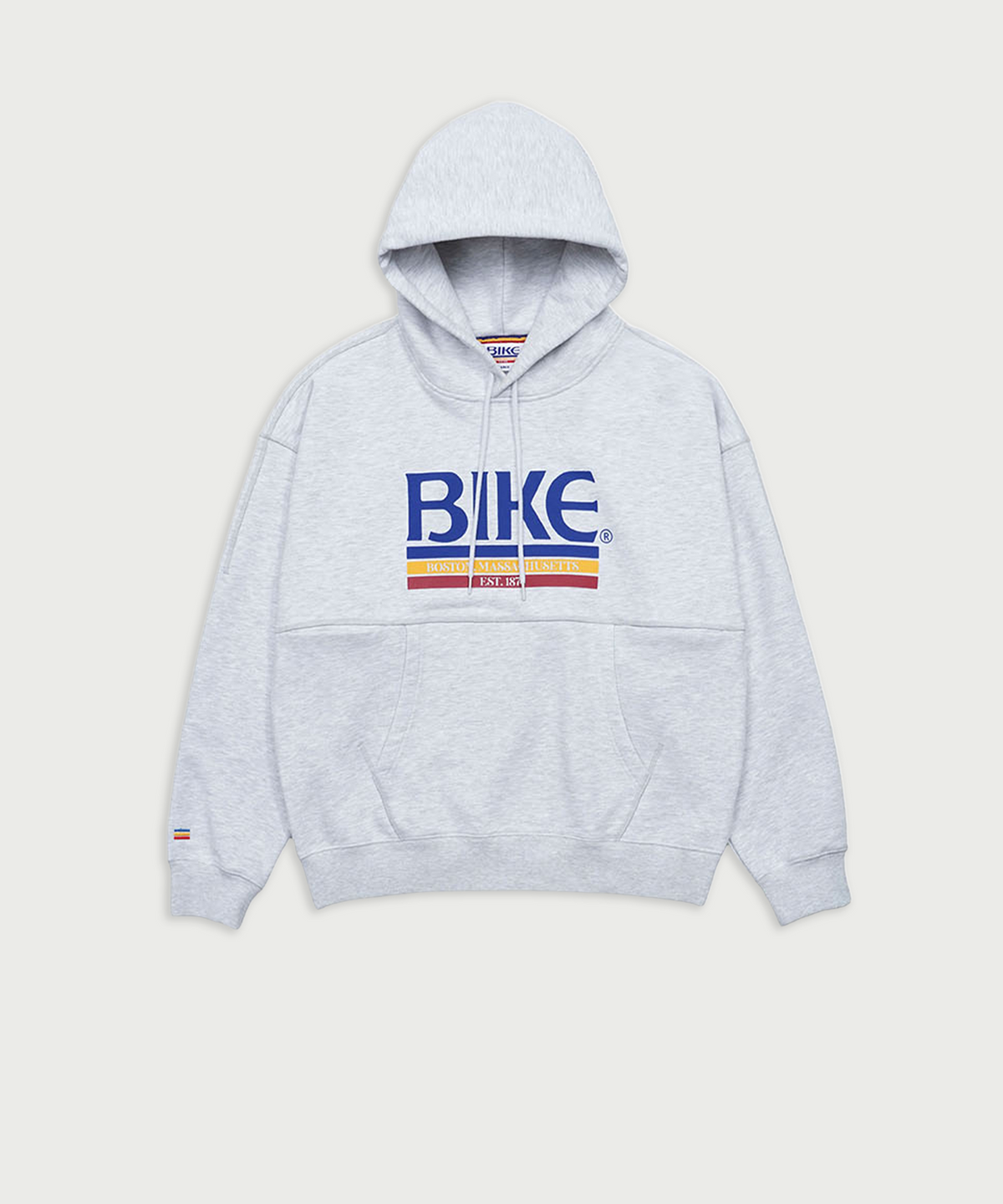 바이크(BIKE) 베이직 로고 후드 스웻셔츠 _ 헤더그레이