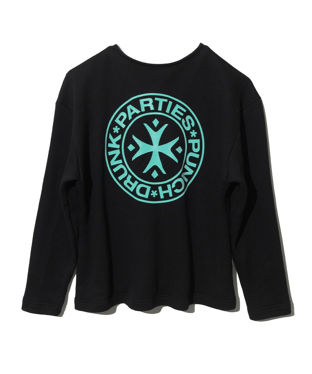 [Punch Drunk Parties]Logo Longsleeve Black★韓国大人気 펀치드렁크파티즈(PUNCH DRUNK PARTIES) Logo Longsleeve (BLACK