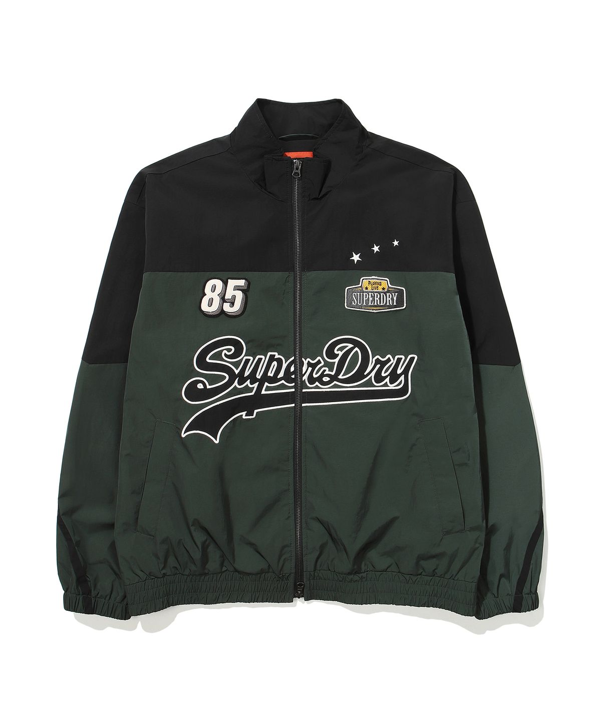 슈퍼드라이(SUPERDRY) 컬러 블록 나일론 플라이트 자켓 TYPE 02 그린