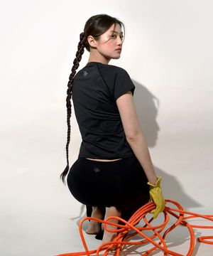 쿨 다이나믹 기능성 티셔츠 우먼 (BLACK)