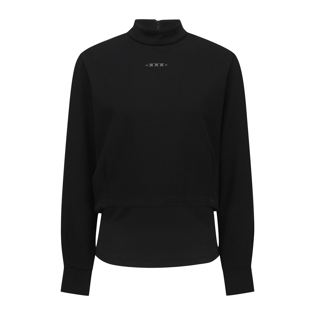 어뉴골프(ANEW GOLF) LAYERD MOCK NECK L/TS_BK