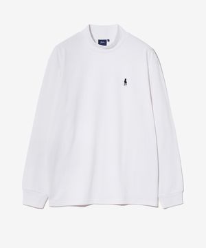 소프트 플리스 모크넥 롱슬리브_화이트