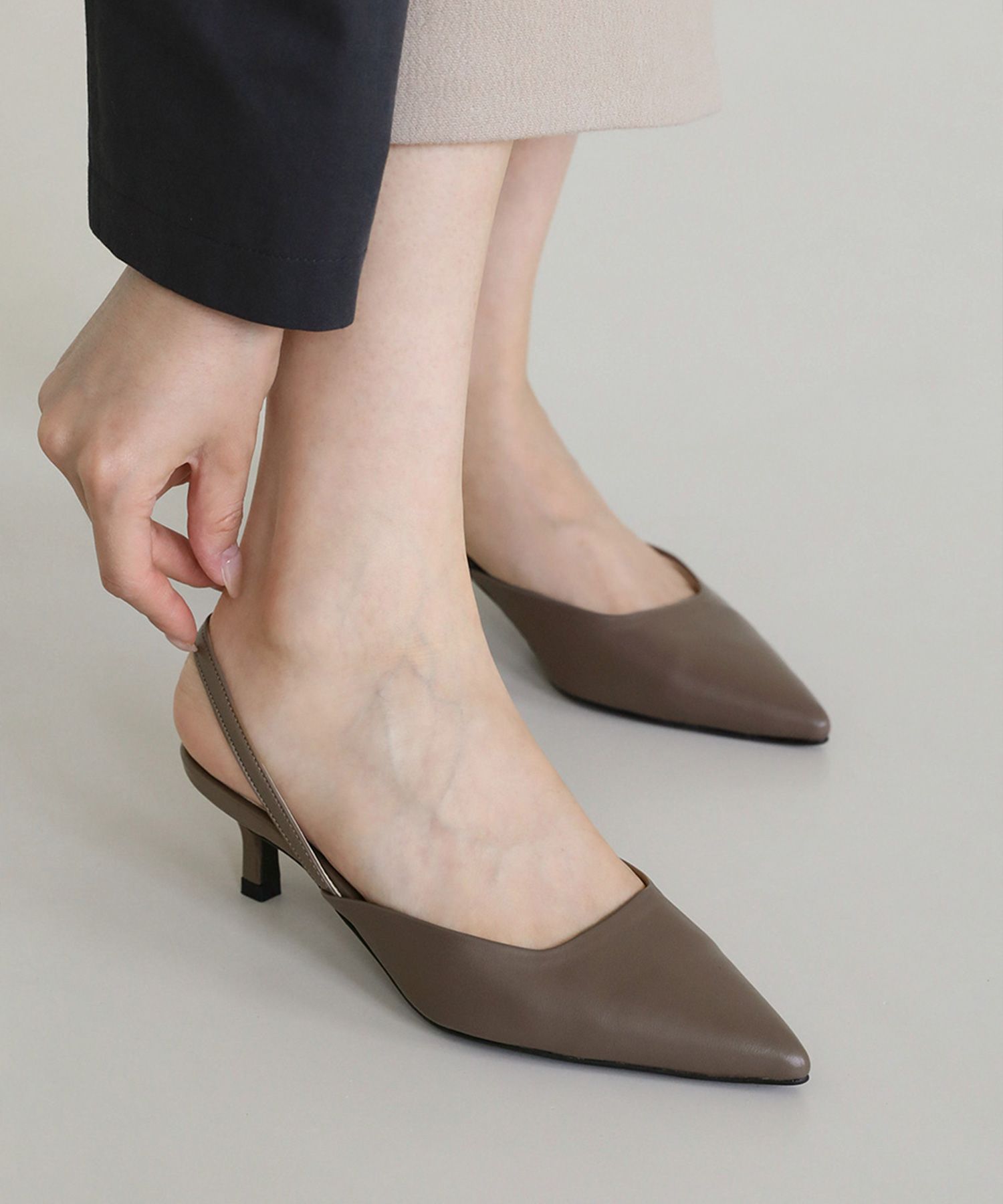 MUSINSA SAPPUN Serine Stiletto Slingback Heels (5/7cm)