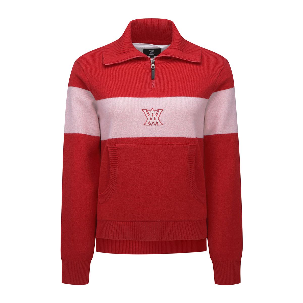 어뉴골프(ANEW GOLF) W BIG COLLAR HALF ZIP-UP PULLOVER_RE