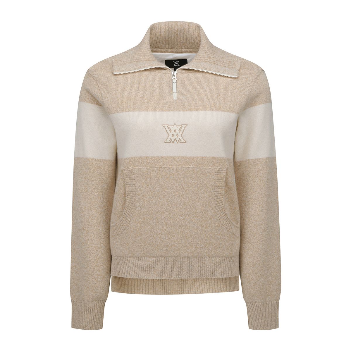 어뉴골프(ANEW GOLF) W BIG COLLAR HALF ZIP-UP PULLOVER_LE