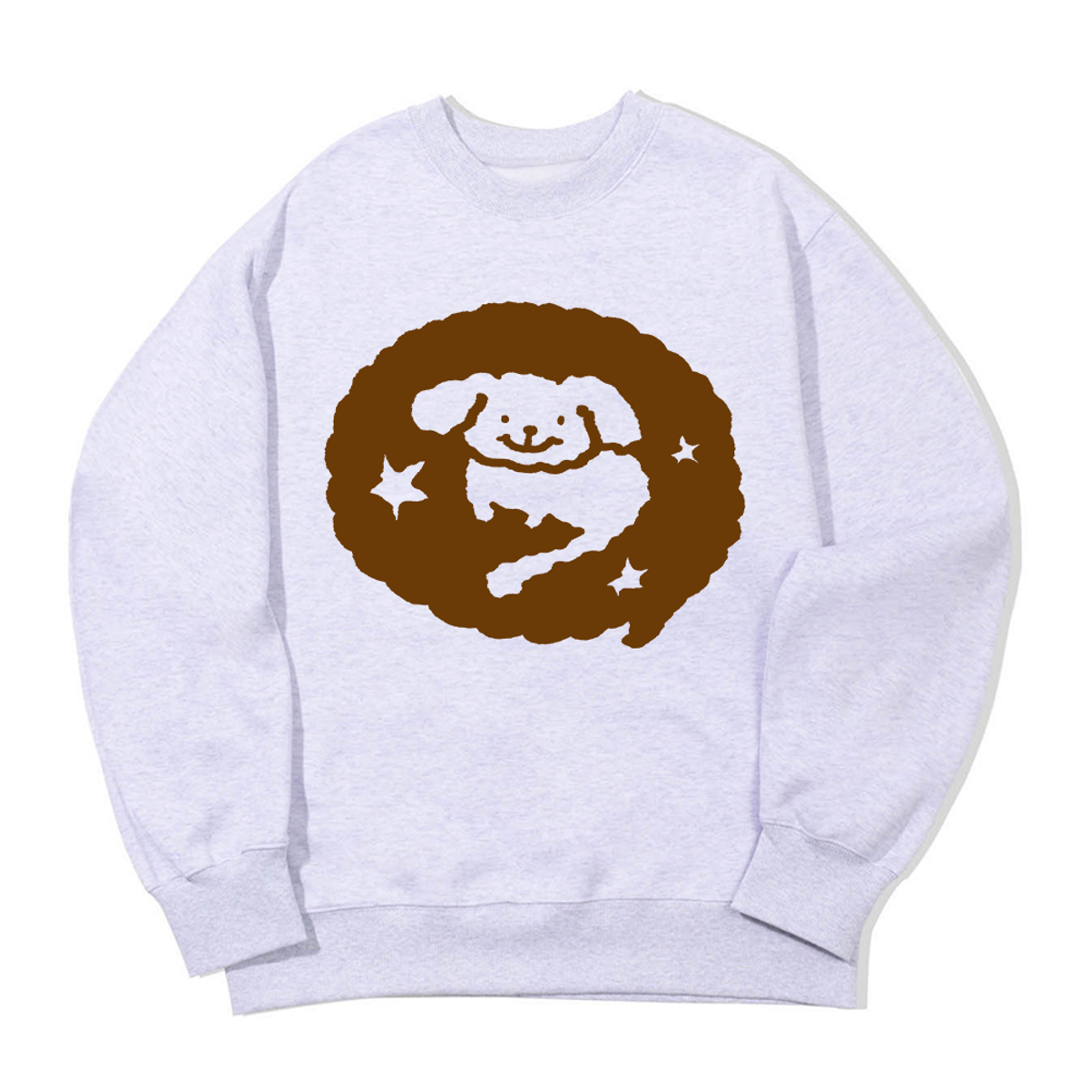 어썸어스(AWESOMEUS) PUPPY IN A SPEECH BUBBLE SWEAT SHIRTS_3 COLOR