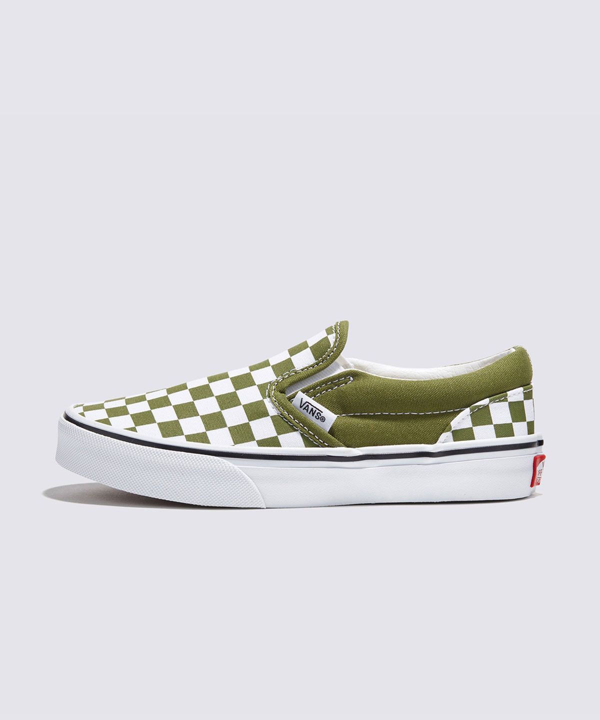 반스 키즈(VANS KIDS) 클래식 슬립온 키즈 - (컬러 띠어리) 체커보드 페스토 / VN000CYTCIB1