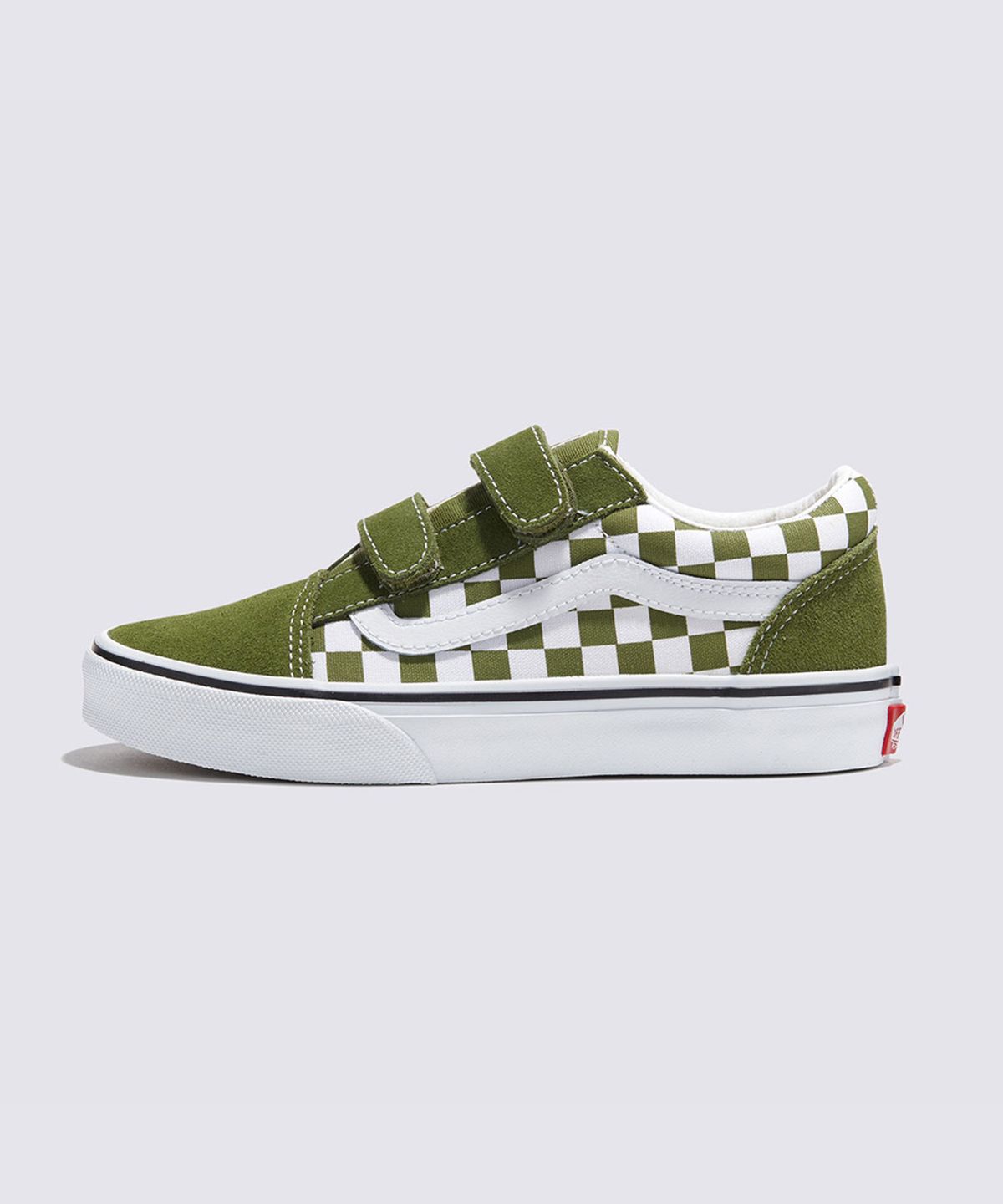 반스 키즈(VANS KIDS) 올드스쿨 벨크로 키즈 - (컬러 띠어리) 체커보드 페스토 / VN000CYWCIB1