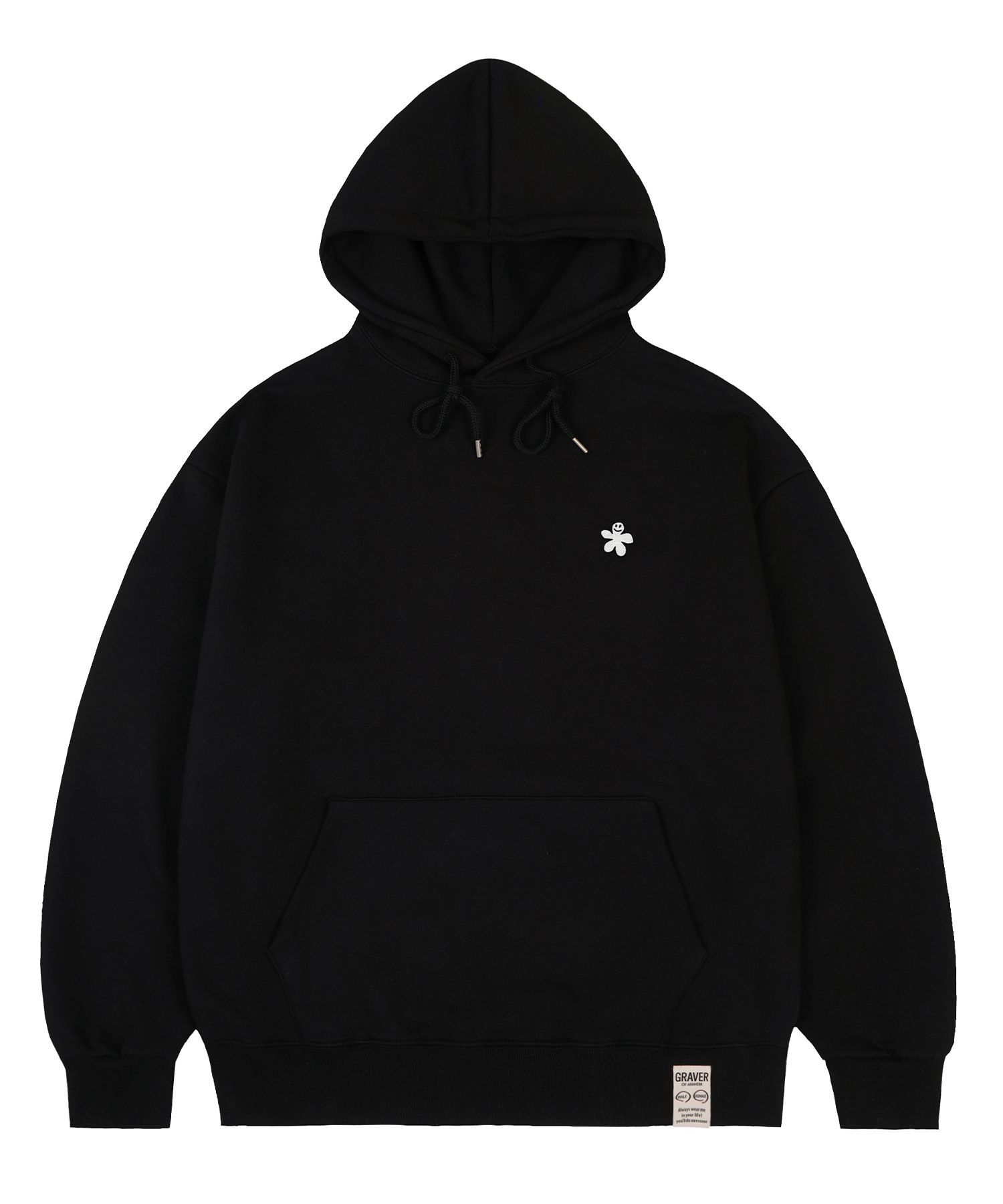 MUSINSA | GRAVER [UNISEX] White odd flower embroidery